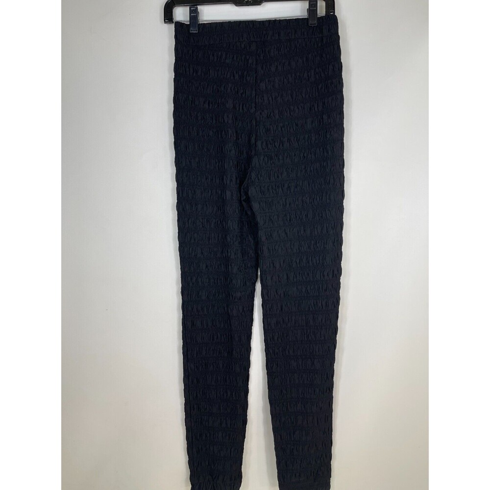 Shein Leggings Pants Womens Medium Black Textured Black High Waist Stretch